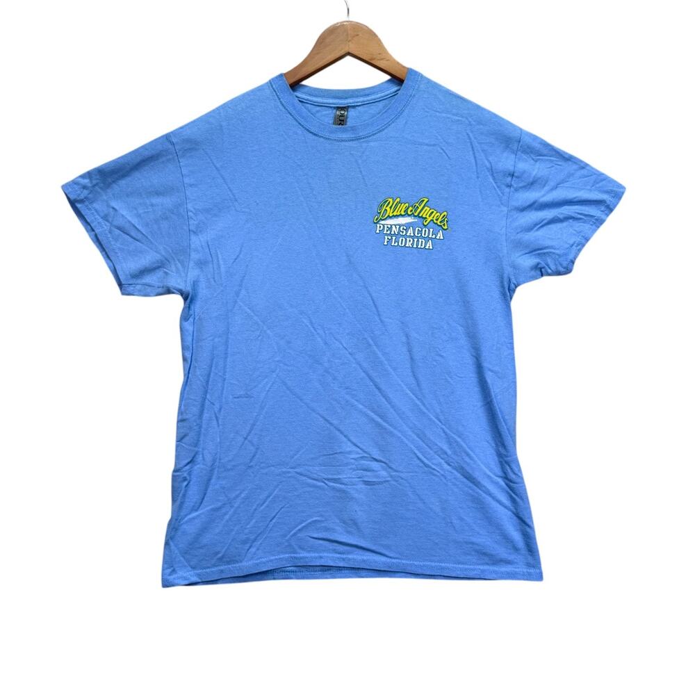 Blue Angels T Shirt Pensacola FL Airplane US Navy Military Jets 1946 Blue sz M